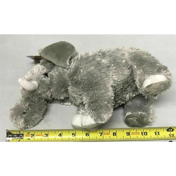Adventure Planet 12" Gray Elephant with Tusk Plush - Picture 7 of 7